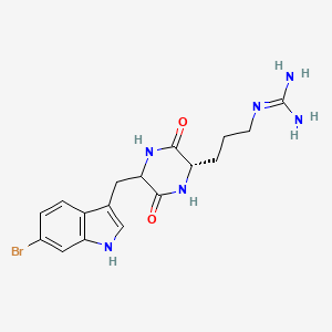 molecular formula C17H21BrN6O2 B1253612 6-Bromotryptophanarginine 