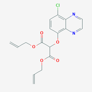 Propanedioic acid, [(8-chloro-5-quinoxalinyl)oxy]-, di-2-propenyl ester