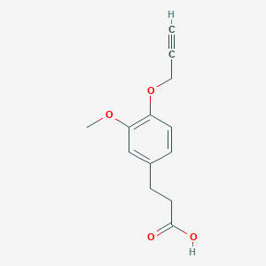 3-{3-Methoxy-4-[(prop-2-yn-1-yl)oxy]phenyl}propanoic acid