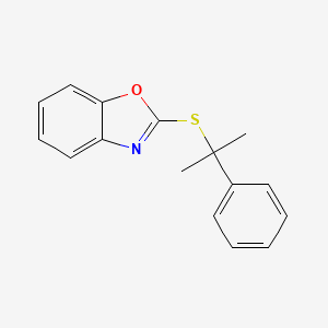 2-[(2-Phenylpropan-2-yl)sulfanyl]-1,3-benzoxazole