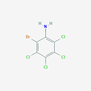 molecular formula C6H2BrCl4N B1253628 2-Bromo-3,4,5,6-tetrachloroaniline 
