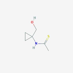 N-[1-(Hydroxymethyl)cyclopropyl]ethanethioamide