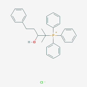 (3-Hydroxy-2-methyl-5-phenylpentan-2-yl)(triphenyl)phosphanium chloride