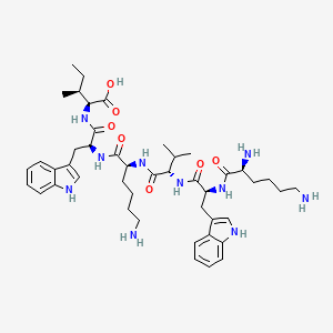 L-Isoleucine, L-lysyl-L-tryptophyl-L-valyl-L-lysyl-L-tryptophyl-