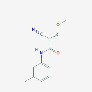 2-Cyano-3-ethoxy-N-(3-methylphenyl)prop-2-enamide