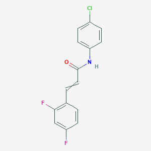 N-(4-Chlorophenyl)-3-(2,4-difluorophenyl)prop-2-enamide