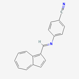 Benzonitrile, 4-[(1-azulenylmethylene)amino]-