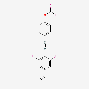 2-{[4-(Difluoromethoxy)phenyl]ethynyl}-5-ethenyl-1,3-difluorobenzene