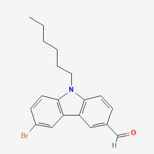 6-Bromo-9-hexyl-9H-carbazole-3-carbaldehyde