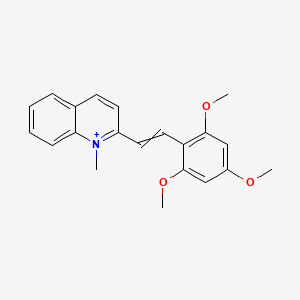 Quinolinium, 1-methyl-2-[2-(2,4,6-trimethoxyphenyl)ethenyl]-