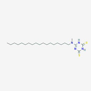 molecular formula C22H42N4S2 B12536401 6-[Methyl(octadecyl)amino]-1,3,5-triazine-2,4(1H,3H)-dithione CAS No. 830346-73-1