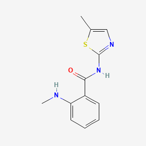 2-(methylamino)-N-(5-methyl-1,3-thiazol-2-yl)benzamide