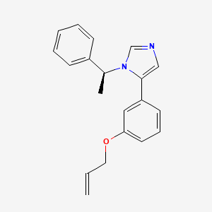 1-[(1S)-1-Phenylethyl]-5-{3-[(prop-2-en-1-yl)oxy]phenyl}-1H-imidazole