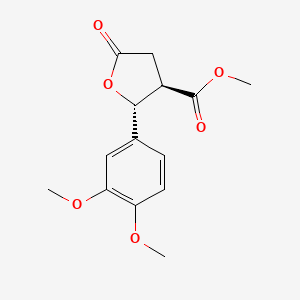 (2R)-2beta-(3,4-Dimethoxyphenyl)-5-oxotetrahydrofuran-3alpha-carboxylic acid methyl ester