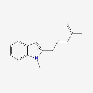 1-Methyl-2-(4-methylpent-4-en-1-yl)-1H-indole