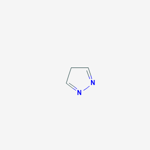 molecular formula C3H4N2 B1253652 4H-pyrazole 