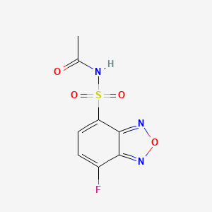 molecular formula C8H6FN3O4S B1253654 N-(7-Fluorobenzofurazane-4-ylsulfonyl)acetamide 