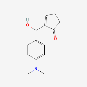 2-Cyclopenten-1-one, 2-[[4-(dimethylamino)phenyl]hydroxymethyl]-