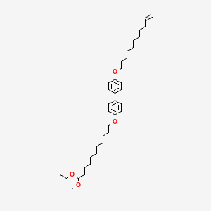 4-[(11,11-Diethoxyundecyl)oxy]-4'-[(undec-10-en-1-yl)oxy]-1,1'-biphenyl