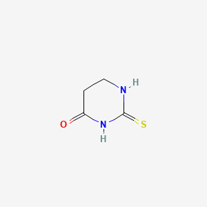 molecular formula C4H6N2OS B1253656 tetrahydro-2-thioxo-4(1H)-Pyrimidinone 