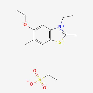 5-Ethoxy-3-ethyl-2,6-dimethyl-1,3-benzothiazol-3-ium ethanesulfonate