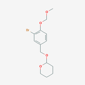 2H-Pyran, 2-[[3-bromo-4-(methoxymethoxy)phenyl]methoxy]tetrahydro-