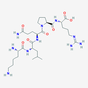 molecular formula C28H52N10O7 B12536613 L-Arginine, L-lysyl-L-leucyl-L-glutaminyl-L-prolyl- CAS No. 652144-10-0