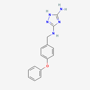 N~3~-[(4-Phenoxyphenyl)methyl]-1H-1,2,4-triazole-3,5-diamine