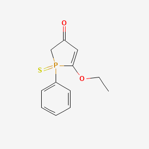 molecular formula C12H13O2PS B12536643 3H-Phosphol-3-one, 5-ethoxy-1,2-dihydro-1-phenyl-, 1-sulfide CAS No. 688047-85-0