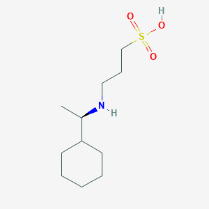 3-{[(1R)-1-Cyclohexylethyl]amino}propane-1-sulfonic acid