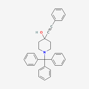 4-(2-Phenylethynyl)-1-tritylpiperidin-4-ol