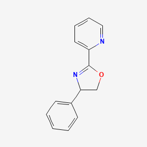 molecular formula C14H12N2O B12536830 2-[(4R)-4,5-Dihydro-4-phenyl-2-oxazolyl]pyridine CAS No. 665004-48-8