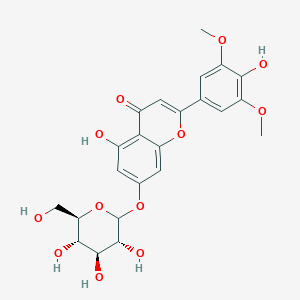 molecular formula C23H24O12 B1253688 三叶草素 7-O-葡糖苷 