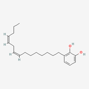 molecular formula C21H32O2 B1253693 3-[(8Z,11Z)-Pentadeca-8,11-dien-1-YL]benzene-1,2-diol CAS No. 83258-37-1