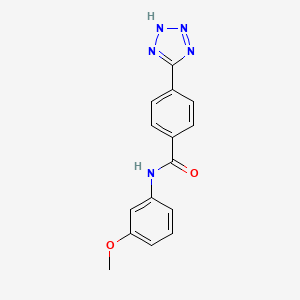 molecular formula C15H13N5O2 B12536942 N-(3-methoxyphenyl)-4-(2H-tetrazol-5-yl)benzamide CAS No. 651769-67-4