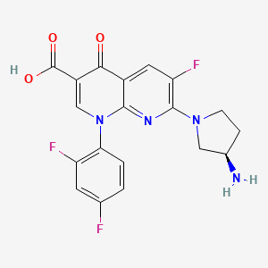 molecular formula C19H15F3N4O3 B1253701 (R)-tosufloxacin 