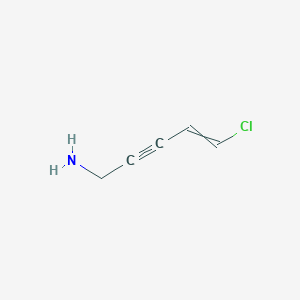 5-Chloropent-4-EN-2-YN-1-amine