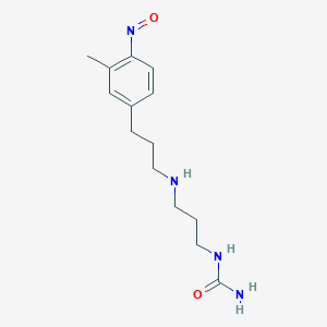 N-(3-{[3-(3-Methyl-4-nitrosophenyl)propyl]amino}propyl)urea