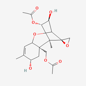 [(1S,2R,4S,10R,11S,12R)-11-acetyloxy-4,10-dihydroxy-1,5-dimethylspiro[8-oxatricyclo[7.2.1.02,7]dodec-5-ene-12,2'-oxirane]-2-yl]methyl acetate