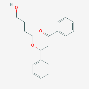 1-Propanone, 3-(4-hydroxybutoxy)-1,3-diphenyl-