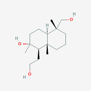 molecular formula C16H30O3 B1253703 13,14,15,16-Tetranorlabdane-8alpha,12,18-triol 
