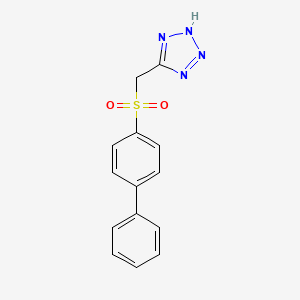 5-[(4-phenylphenyl)sulfonylmethyl]-2H-tetrazole