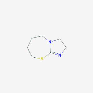 molecular formula C7H12N2S B12537086 2,3,5,6,7,8-Hexahydroimidazo[2,1-b][1,3]thiazepine 