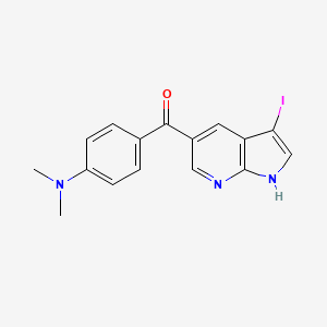 Methanone, [4-(dimethylamino)phenyl](3-iodo-1H-pyrrolo[2,3-b]pyridin-5-yl)-