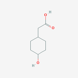 molecular formula C8H14O3 B1253710 2-(4-Hydroxycyclohexyl)acetic acid CAS No. 68592-22-3