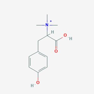 molecular formula C12H18NO3+ B1253712 Tyrosine betaine 