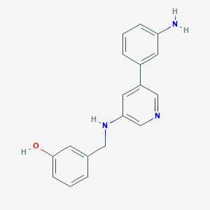 Phenol, 3-[[[5-(3-aminophenyl)-3-pyridinyl]amino]methyl]-