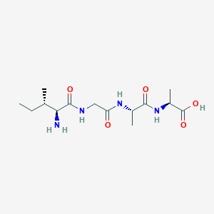 molecular formula C14H26N4O5 B12537183 L-Isoleucylglycyl-L-alanyl-L-alanine CAS No. 798540-98-4