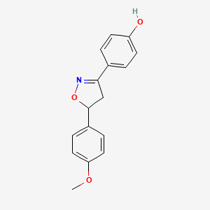 4-[5-(4-Methoxyphenyl)-1,2-oxazolidin-3-ylidene]cyclohexa-2,5-dien-1-one