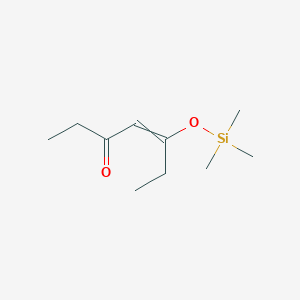 molecular formula C10H20O2Si B12537205 5-[(Trimethylsilyl)oxy]hept-4-en-3-one CAS No. 846607-58-7